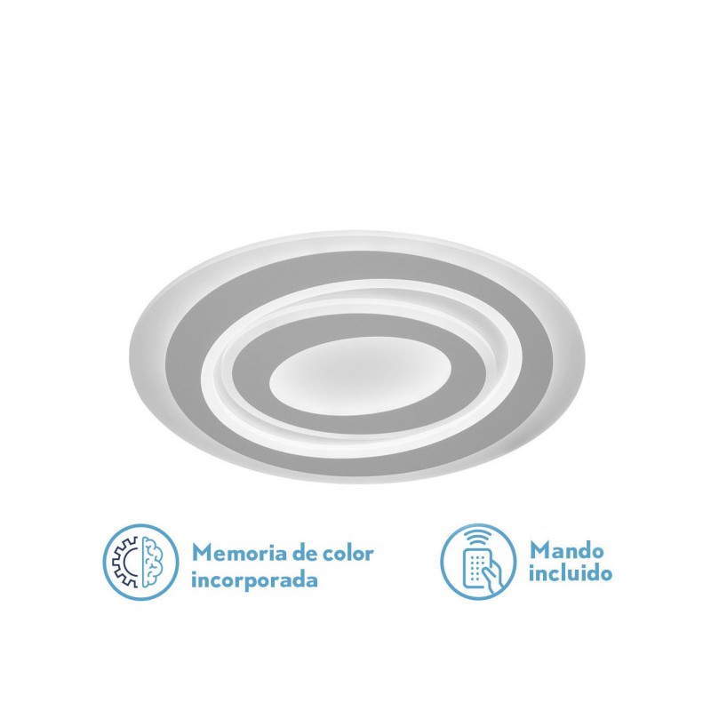 Plafon Singapur 130w 3000-4000-6500k Blanco 9750 M 5x52x40 Cm Regulable,memoria Y C.remoto - Ceiling Lights - 1