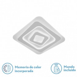 Plafon Vegas 116w 3000-4000-6500k Blanco 5x40x40cm 8700lm Regulable,memoria Y C.remoto - Plafones - 1