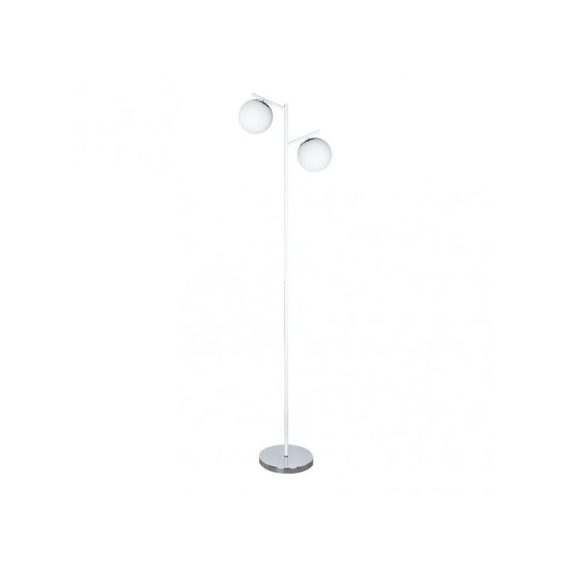 Pie De Salon La Habana 2xe14  Blanco/cromo 160x25x40 Cm - Lampara de pie - 1