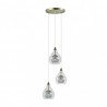 Lámpara  Lhasa 3xg9 Cuero Regx30x30 Cm - Lámpara moderna - 1