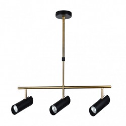 Lampara Marrakech 3xgu10 Negro/cuero Regx56x10 Cm Orientable - Lámparas - 1