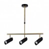 Lampara Marrakech 3xgu10 Negro/cuero Regx56x10 Cm Orientable - Lámparas - 1