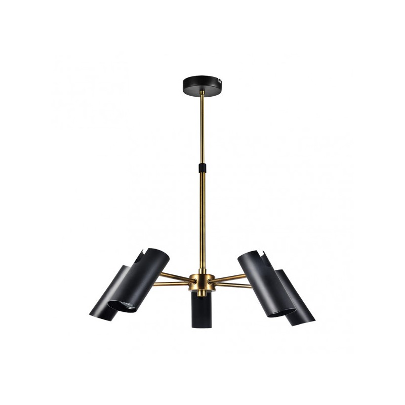 Lampara Marrakech 5xgu10 Negro/cuero Regx58x58 Cm Orientable - Lamps - 1