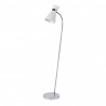 Pie Salon Petra 1xe27 Blanco/cromo 139x39x25 Cm Orientable - Lampara de pie - 1