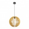 Colgante Bubinga Bola 1xe27 Madera Natural Regx35x35 Cm - Colgantes - 1