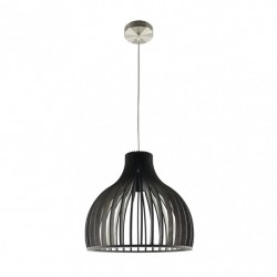 Colgante Caoba 1xe27 Madera Cafe Regx35x35 Cm - Pendants - 1