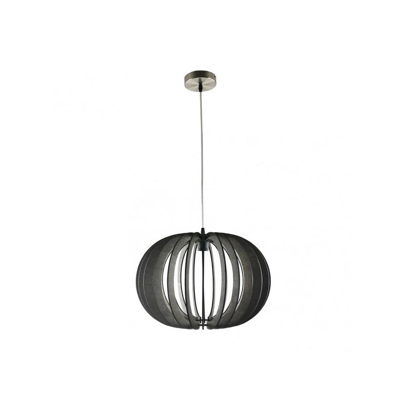 Colgante Olmo 1xe27 Madera Cafe Regx45x45 Cm - Pendants - 1
