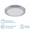 Plafon 48w Asher Plata 3000-4000-6500k 3744lm  6x40x40cm Remoto+reg.int+memoria - Plafones - 1