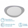 Plafon 48w Daire Gris 3000-4000-6500k 3744lm  7,5x45x45cm Remoto+reg.int+memoria - Ceiling Lights - 1