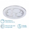 Plafon 96w Kuno 3000-4000-6500k Blan/cromo 7488lm 5x49x49 Cm Remoto,reg.int,memoria,estrella - Plafones - 1