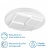 Plafon 96w Lavi 3000-4000-6500k 7488lm Blanco  8,5x49x49cm Remoto+reg.inten.+ Memoria - Plafones - 1