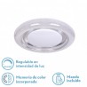 Plafon 48w Rune 3000-4000-6500k 3744lm Blanc/cromo 7x38x38 Cm Remoto,reg.int.memoria.estre. - Plafones - 1