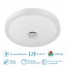 Plafon 72w Zaid 3000-4000-6500k Rgb Blan/transp Buetooth 9x50x50 Cm Remoto,reg.int.memoria.altavoz 5760lm - Ceiling Lights - 1