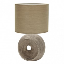 Sobremesa Ceramica Ea 1xe27 Beis - Sobremesa - 1