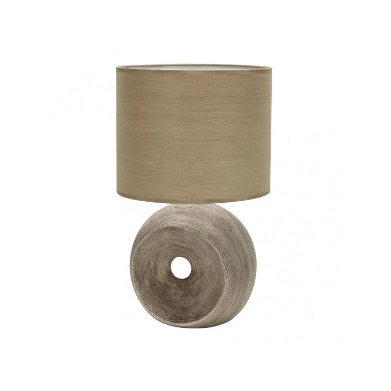 Sobremesa Ceramica Ea 1xe27 Beis - Sobremesa - 1