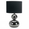 Sobremesa Ceramica Roa 1xe27 Cromo Pantalla Negra 51x30x30 Cm - Table Lamps - 1