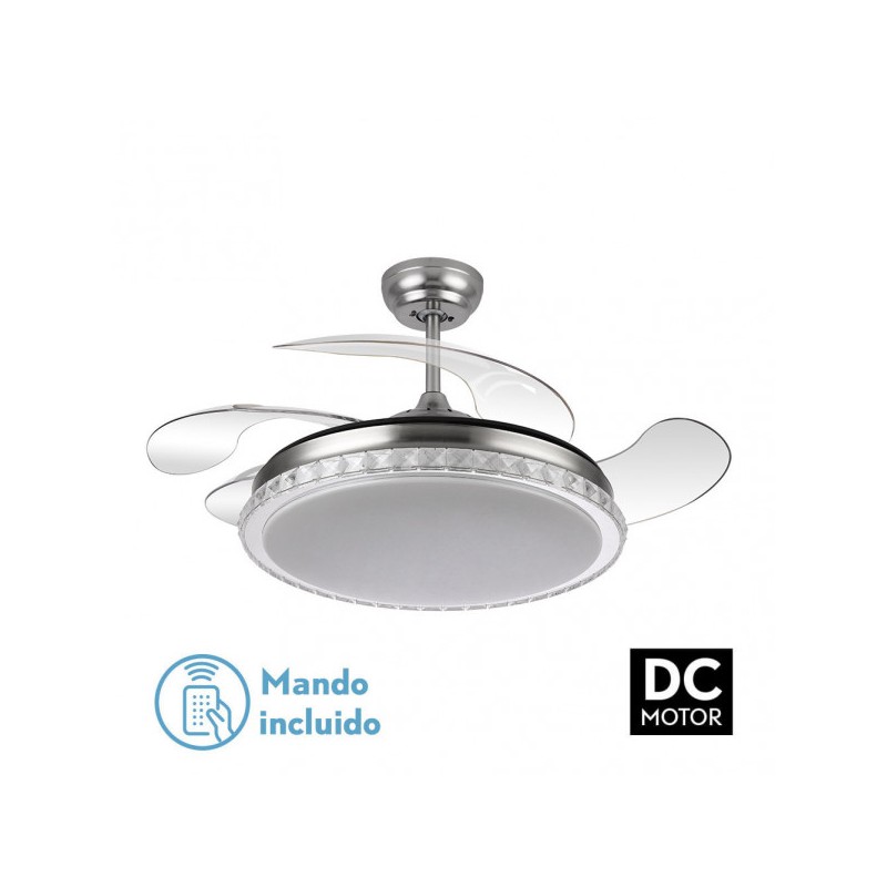 Ventilador Biliku 72w 6117lm Niquel - Ventiladores - 1