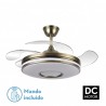 Ventilador Dani 72w 6117lm Cuero - Ventiladores - 1