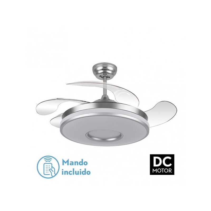 Ventilador Dani 72w 6117lm Cromo - Ventiladores - 1