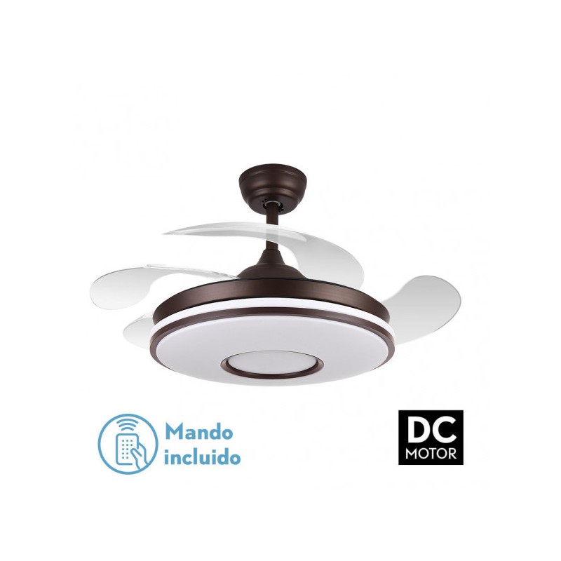 Ventilador Dc Dani 72w 6117lm Marron - Ventiladores - 1