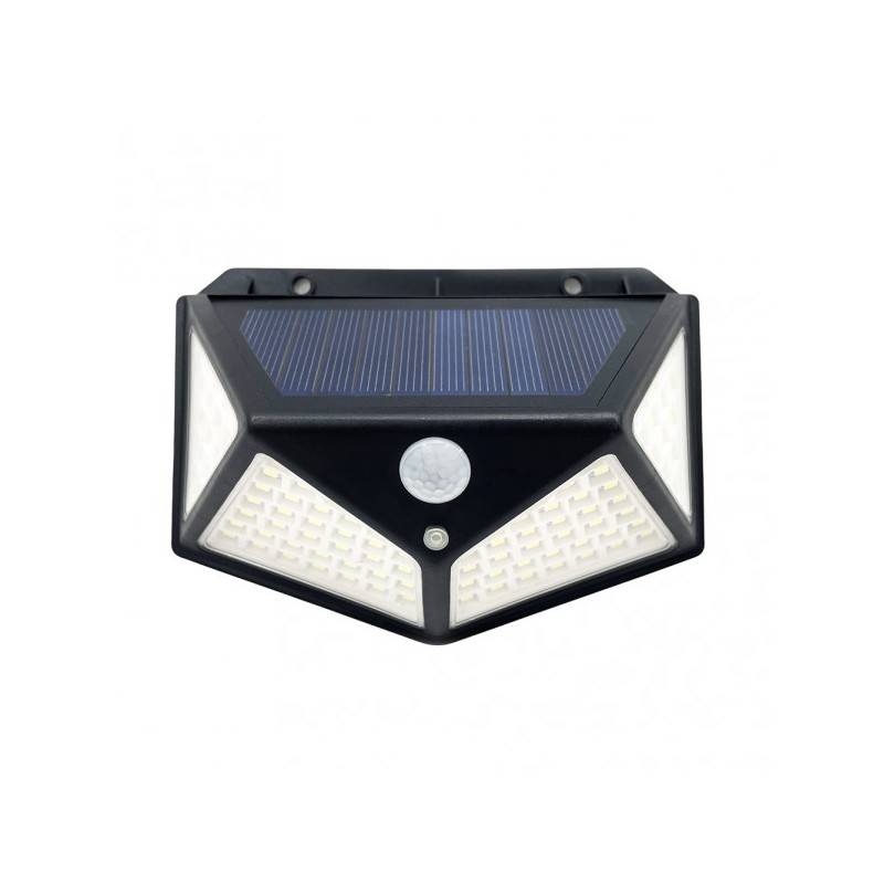 Aplique Solar  6000k Kira Negro - Exterior - 1