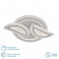 Plafon 144w 3000k, 4000k, 6500k Blanco Alhena 5x68x48 cm 19440 Lm Regulable, Memoria y C. Remoto - Ceiling Lights - 1