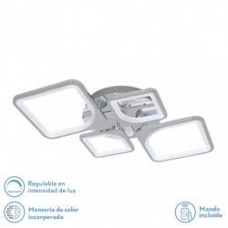 Plafon 86w 3000-4000-6500k Cromo - Plafones - 1