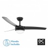Ventilador 2xe27 Dc Kusi Negro - Ventiladores - 1