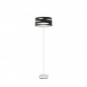 Pie Salon Odra 1xe27 Blanco/madera Negra 165x40x40 Cm - Lampara de pie - 1