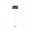 Pie Salon Piron 1xe27 Blanco/madera Negra 165x40x40 Cm - Lampara de pie - 1