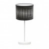 Sobremesa Piron 1xe14 Blanco/madera Negra 42x17x17 Cm - Sobremesa - 1