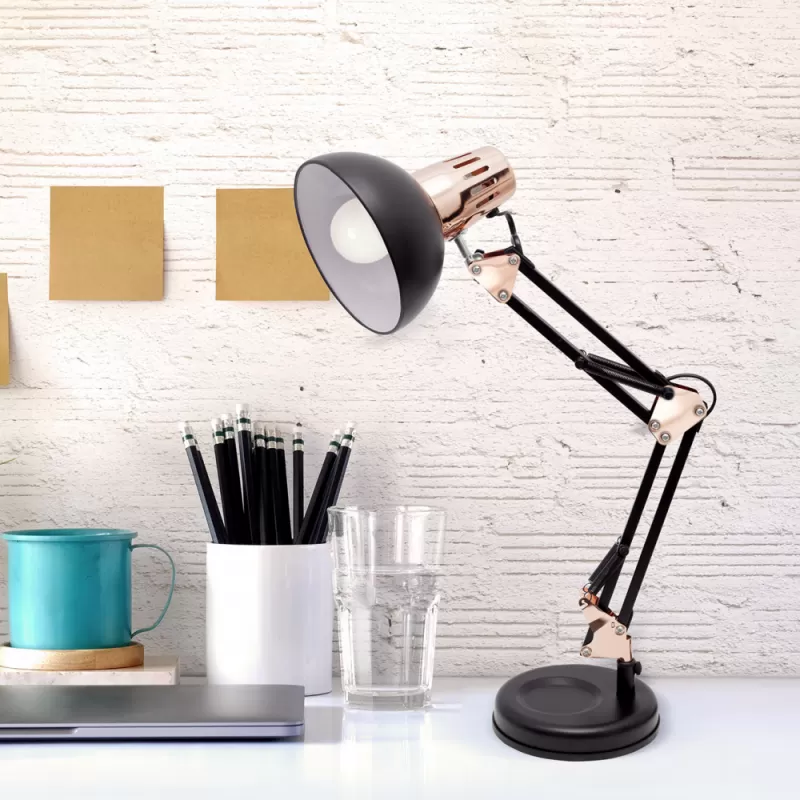 Flexo Antigona Articulable 1xe27 Blanco/cobre 34-67x15x15 - Table Lamps - 3