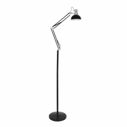 Flexo De Pie 185cm Antigona Articulable 1xe27 Blanco/cromo 142-192x28d - Table Lamps - 2