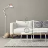 Flexo De Pie 185cm Antigona Articulable 1xe27 Blanco/cromo 142-192x28d - Table Lamps - 4