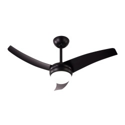 Ventilador 2xe27 Dc Kusi Negro - Ventiladores - 4