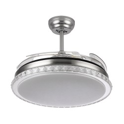 Ventilador Biliku 72w 6117lm Niquel - Ventiladores - 2