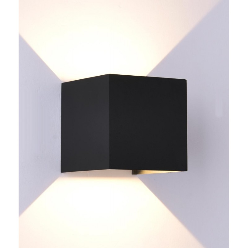 Aplique exterior DAVOS LED 12W negro arena - Exterior - 1