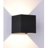 Aplique exterior DAVOS LED 12W negro arena - Exterior - 1