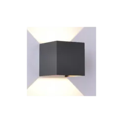 Aplique exterior DAVOS LED 12W color GRIS OSCURO - Exterior - 1