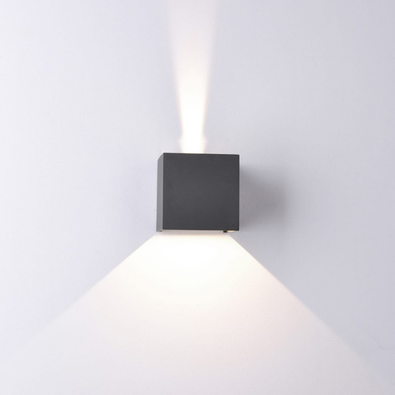Aplique exterior DAVOS LED 12W color GRIS OSCURO - Exterior - 2