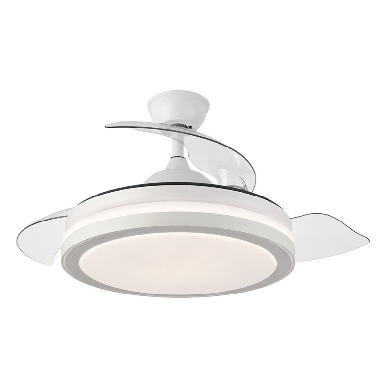 VENTILADOR DC ESPARTA 72W 6120LM BLANCO 3 ASPAS DESP. 107D - Ventiladores - 1
