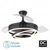 VENTILADOR 72W DC KAI NEGRO 3 ASPAS TRANSP. 6VEL. - Ventiladores - 1
