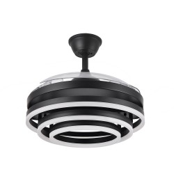 VENTILADOR 72W DC KAI NEGRO 3 ASPAS TRANSP. 6VEL. - Ventiladores - 2
