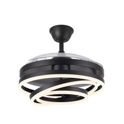 VENTILADOR 72W DC KAI NEGRO 3 ASPAS TRANSP. 6VEL. - Ventiladores - 3