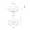 VENTILADOR 72W DC KAI NEGRO 3 ASPAS TRANSP. 6VEL. - Ventiladores - 4