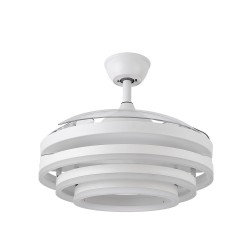 VENTILADOR 72W DC KAI BLANCO 3 ASPAS TRANSP. 6 VEL. - Ventiladores - 3