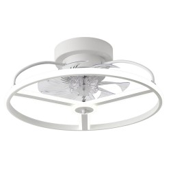 VENTILADOR 60W DC BORA BLANCO 8 ASPAS TRANSP. 18X50X50CM 6VEL. - Ventiladores - 2