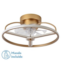 VENTILADOR 60W DC BORA DORADO 8 ASPAS TRANSP.18X50X50CM 6 VEL. - Ventiladores - 1