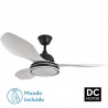VENTILADOR 48W DC DATOO NEGRO 3 ASPAS BLANCAS 6 VEL. 33/48X122X122CM - Ventiladores con luz - 1