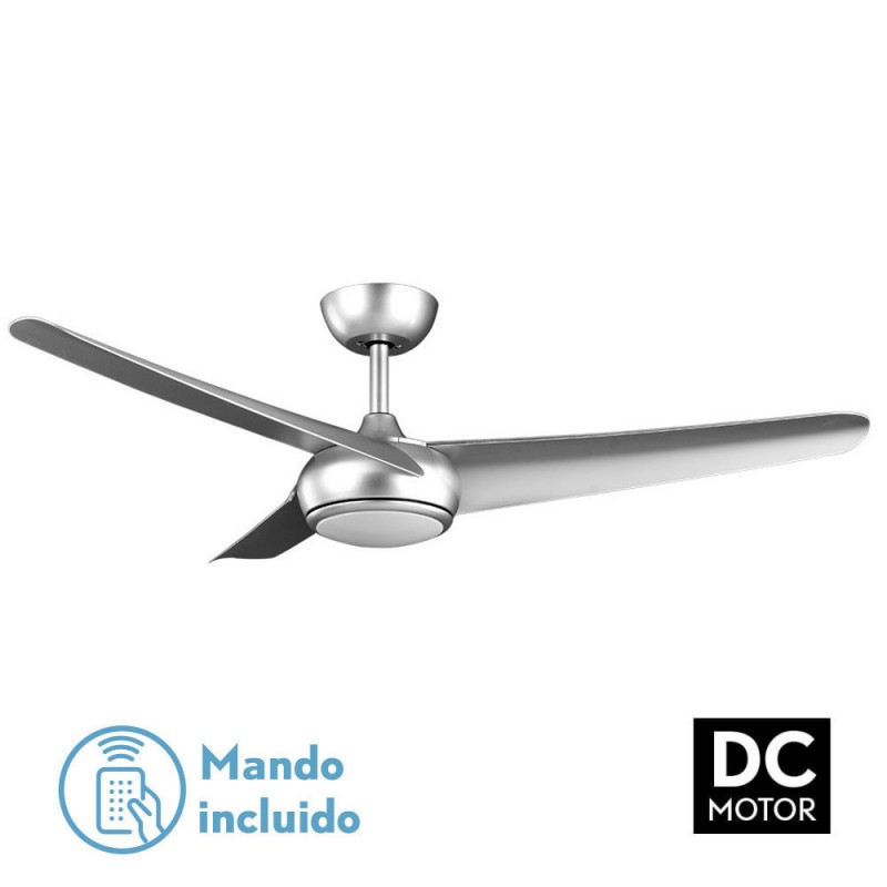 VENTILADOR DC PATRAS 24W PLATA 3 ASPAS 131,2D 6 VEL - Ventiladores - 1